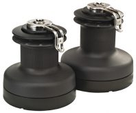 TWO REDUCED SPEED WINCHES W60R - HARD BLACK ANODIZED ALUMINIUM