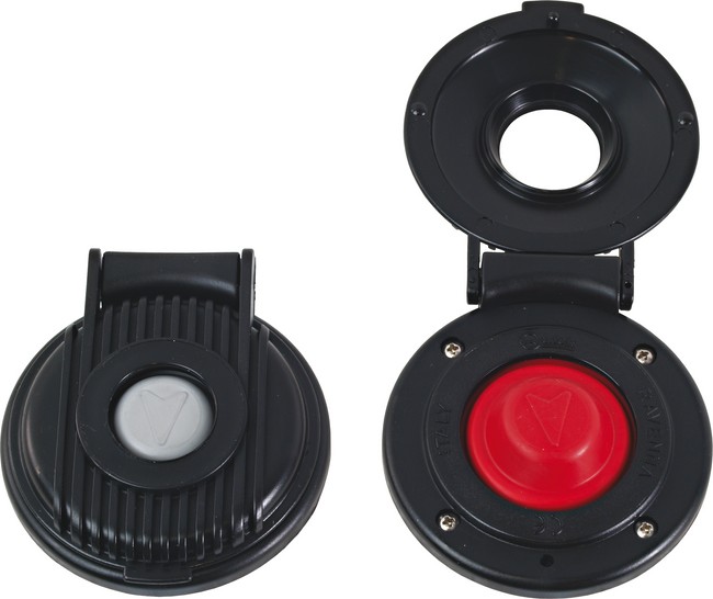 Switches (red) with plastic cover