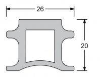 Tubular track 26x20